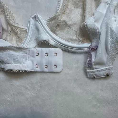 Savage Fenty White Iridescent Bra