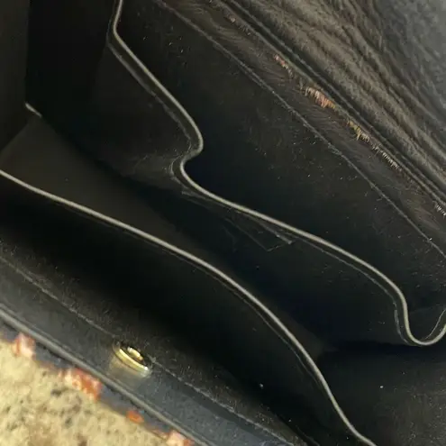 Phialebel Womens Leopard Faux Fur Double Handle Crossbody Bag Multicolor Black