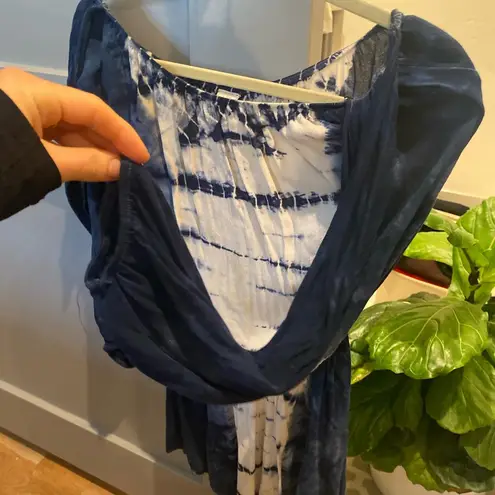 Surf Gypsy Off the shoulder tie dye Romper