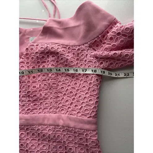 The 8th Sign Crochet lace Midi Dress Size 16 Baby Pink Barbiecore Girlhoodcore