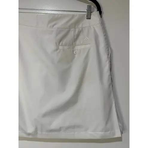 Adidas  Clima Cool White Tennis Skirt  Size 12 EUC Shorts Liner Slits on Side