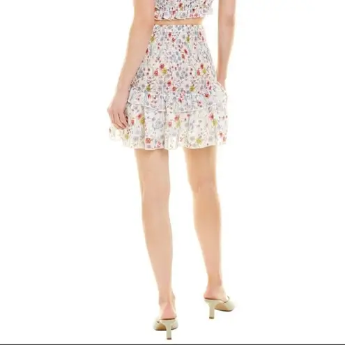 70/21 Ruffle Floral Print Skirt Size XS