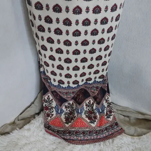 No Comment Boho Print Paisley Floral Maxi Skirt