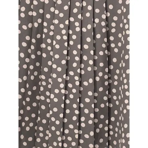 Ann Taylor LOFT Skirt Size 8 Polka Dot Pleats Short Mini School Work Party NWOT