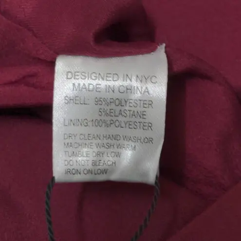 Yumi Kim That Jazz Midi Dress Burgundy One Shoulder Front Slit XS New