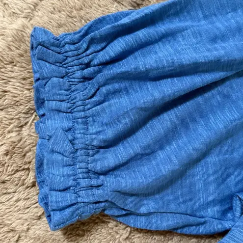 Boden USA NWT New Boden Womens Blue Slub Cotton Tencel Modal Bonnie Blouse Relaxed Top 6