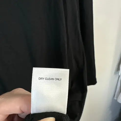 LNA Rey Dress Black Soft Stretch Jersey Knit Cutout Medium Minimal Basic Revolve