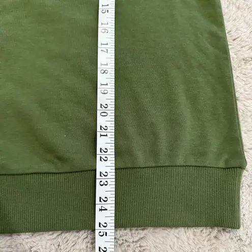 Jason Wu J Womens French Terry Hoodie Size M Olive Lace Trim Outdoor Luxury