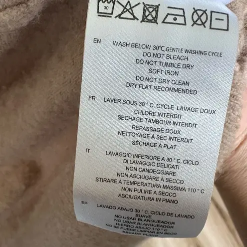 IRO Cardigan Wool Blend Beige Relaxed Fit Button Front Knit Parisian Oversized - Image 5