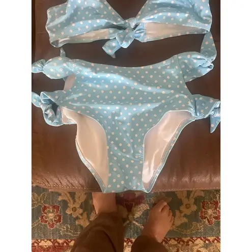 Mon Ami Blue Dot Bikini 2 piece, A74