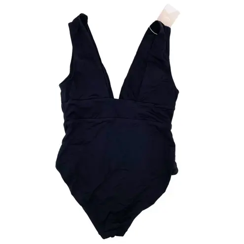 ANDIE NEW The Mykonos One Piece Swimsuit Flat Back 19AOMYKO Black Size Large