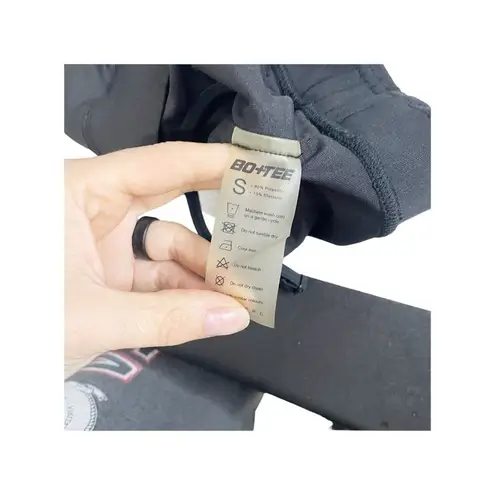 Bo+Tee Sports Bra Womens Small Black Cross Front Pullover Oh Polly S