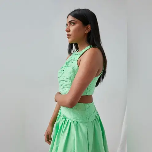 AJE INTROSPECT CUT OUT MINI DRESS GREEN SIZE 6EU 2 US. $525