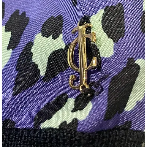 Juicy Couture Rare  Leopard Print Silk / Wool Sweater Shirt Retro Size Small‎