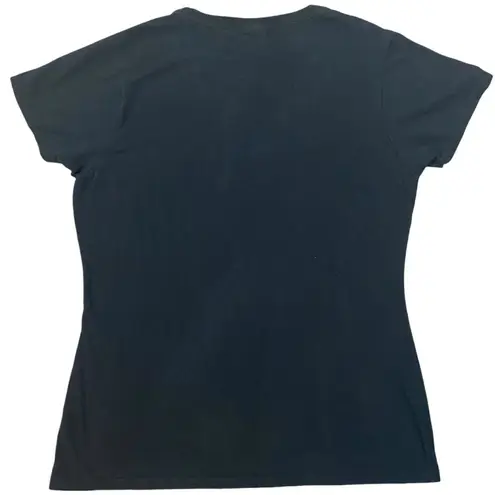 Retro Frog Under Mushroom Umbrella Baby Tee Black Women’s Medium Cottagecore