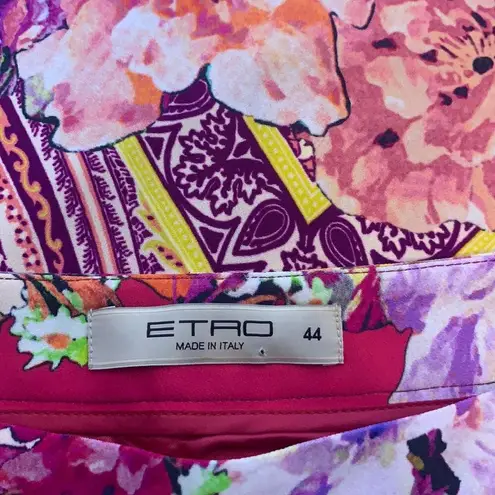 Etro paisley floral faux wrap pencil skirt Size undefined