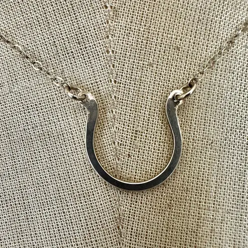 J. Mills Studio Sterling Silver Horseshoe Necklace