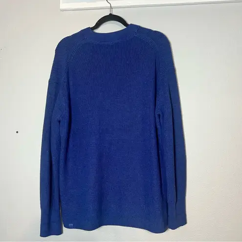 Lululemon  Merino Wool Blend Ribbed Crewneck Sweater Blue Size 8 Oversized thumbnail 8
