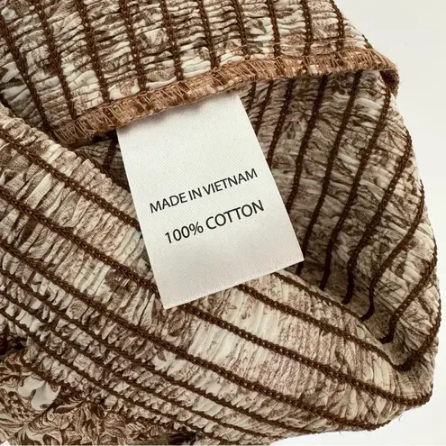 Bec & Bridge Smocked Gloria Toile Leaf Print Mini Dress Size 2 NWT