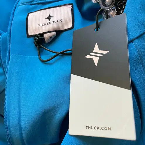 Tuckernuck Hoyt Crystal Embellished Dress Bright Blue Size Small NEW