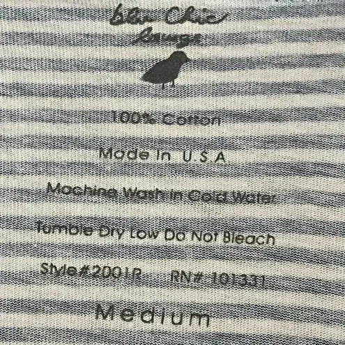 Bleu Chic Lounge Striped Romper Pajamas Cotton Nautical Preppy M Beqch Coastal White Size M thumbnail 7