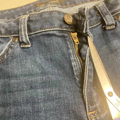 LEE Women’s Boot Cut Mid Rise Jeans Size 10 Long Blue Blue