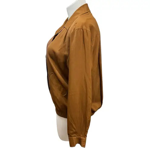 Vintage Melrose Silk Studio Brown Jacket Size L Size L