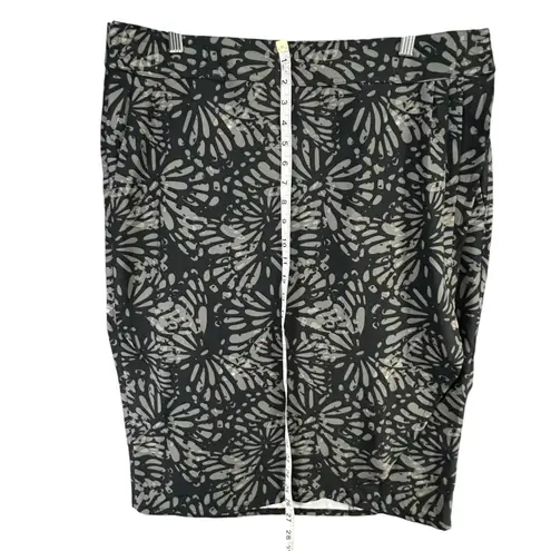 RipSkirt Hawaii Wrap Skirt Womens XL Charcoal Shibori Butterfly Length 3 Beach Black