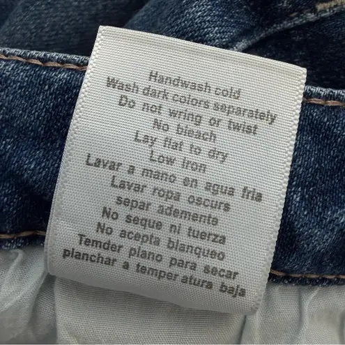 Judy Blue RAINBOW EMBROIDERED HIGH RISE CROPPED STRAIGHT LEG Size 31