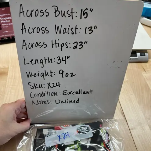 Retrolicious ModCloth Bento Box Sushi Print Sleeveless Dress Black Size Small