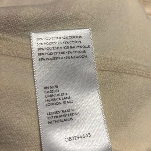 Pilcro Anthropologie Muscle Sweatshirt Size S Cream Floral Graphic Orange