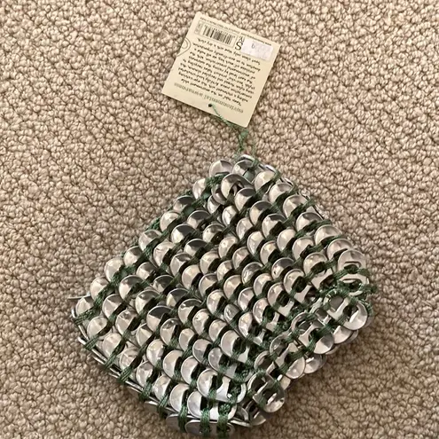 NEW Pop Top Soda Can Tops Makeup Bag Cosmetic Case Bottle Cap NWT 5” by 5” Silver