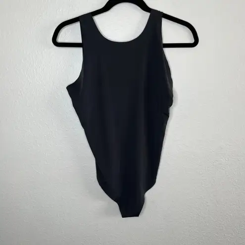 YITTY Fabletics Black Smooth Reality Thong Bodysuit XL