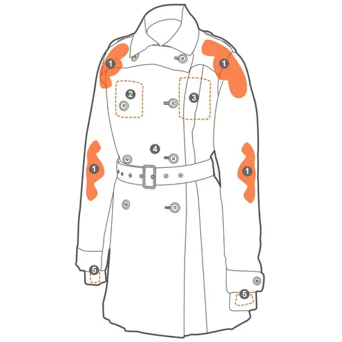 Armadillo Womens Scarlett Mac Waterproof Jacket Small Travel Moto Scooterwear Black