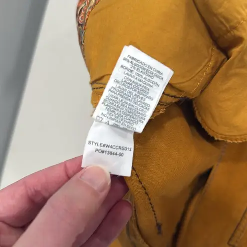 prAna Tan/Gold Straight Leg Corduroy Pants Size 12 EUC