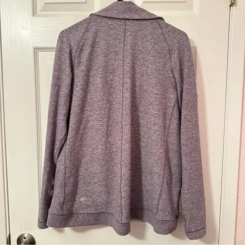 Lululemon 17.  Rulu Rally Wrap Heathered Graphite Purple SZ 6/PTP:20”/LENGTH:26”