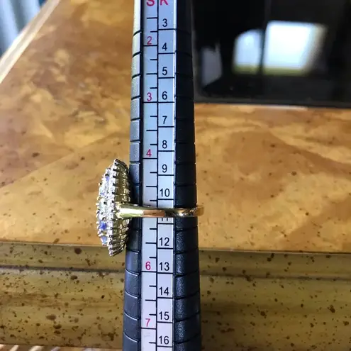 Natural Tanzanite Rare Green Tanzanite Sterling Silver Cocktail Ring Size 5 Gold