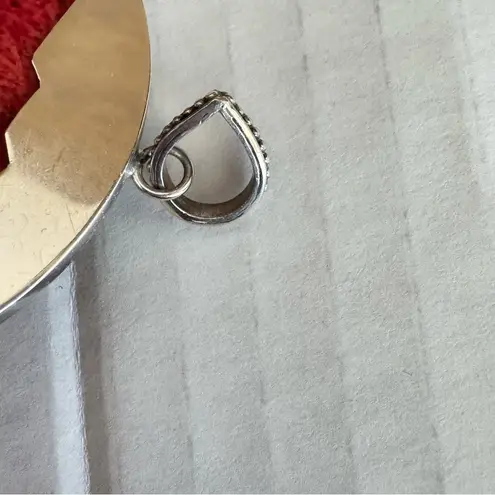 Dolphin Necklace Pendant Red Sponge Coral And Sterling Silver Large Round