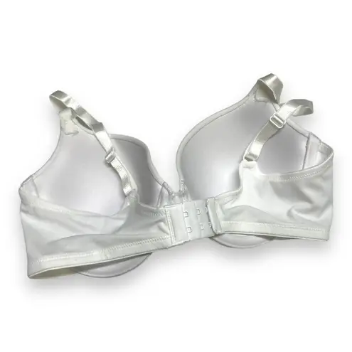 Ellen Tracy Womens Bra Size 34C Solid White T-Shirt Tee Shirt
