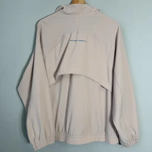 Jordan NWT  Sport Dri-Fit Woven Jacket Women's Medium Beige Full Zip Windbreaker