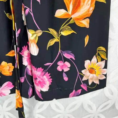 Ted BAKER Dayna Rhubarb Floral Buttoned Tropical Romper Black Size 4 NWT $279 Pink