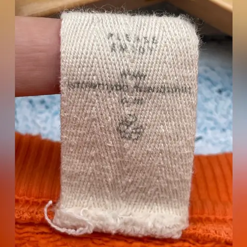 i stole my boyfriend's sweatshirt Smiley Face xx size small Orange