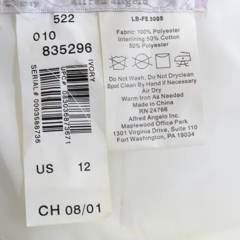 Alfred Angelo Disney Fairytale Weddings White Princess Mini Wedding Dress 12