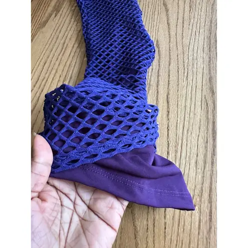 Sammy B Diamond Mesh Bootcut Pants Purple Flared Trashy Y2K NWT Lined Party XS