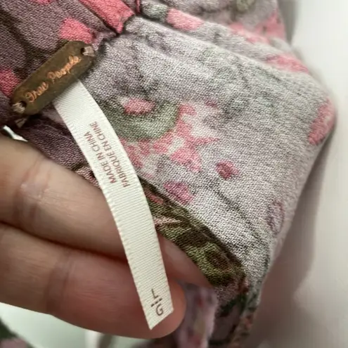 Free People  Pretty And Free Romper in mauve color combo size large