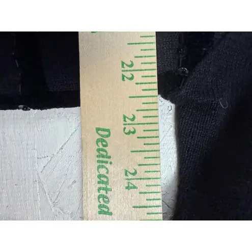 Berek Black Cardigan Sweater Embellished Handbags Shoes Beaded Grid Pattern XL