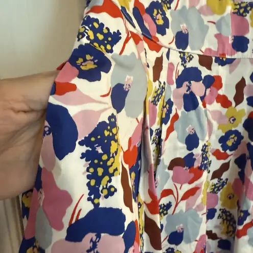 Boden Clemmie Dress Sz 8R Peony Burst Floral Picnic Party Wedding Guest Business