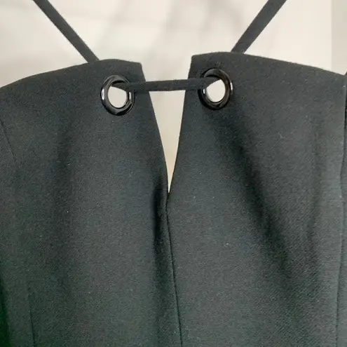 Black Halo Delia Wide Leg Jumpsuit Womens Black Size 6