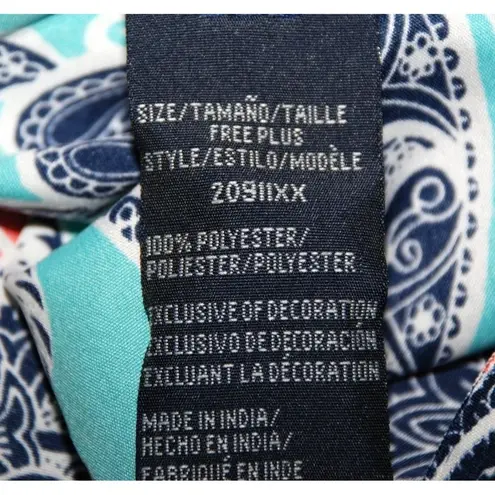 Riviera Sun Caftan Patio Dress Colorful Studded Size Free Plus Paisleys V