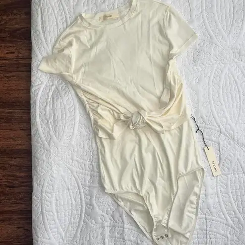 Capulet  Knotted Cream Bodysuit